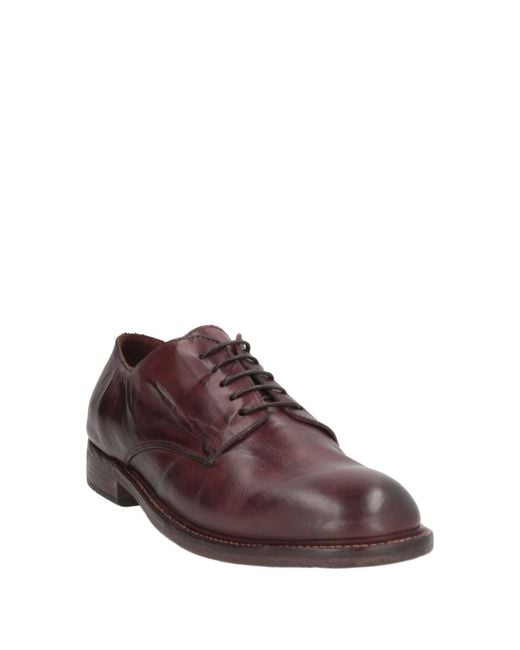 Moma Brown Dark Lace-Up Shoes Calfskin