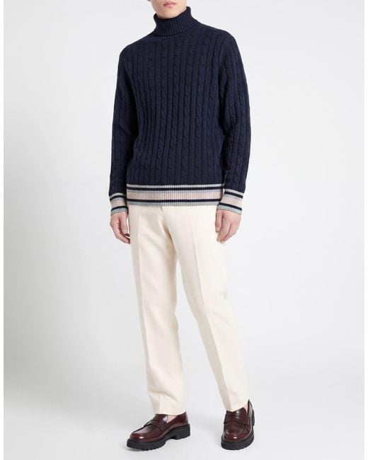 Jeordie's Blue Midnight Turtleneck Wool for men