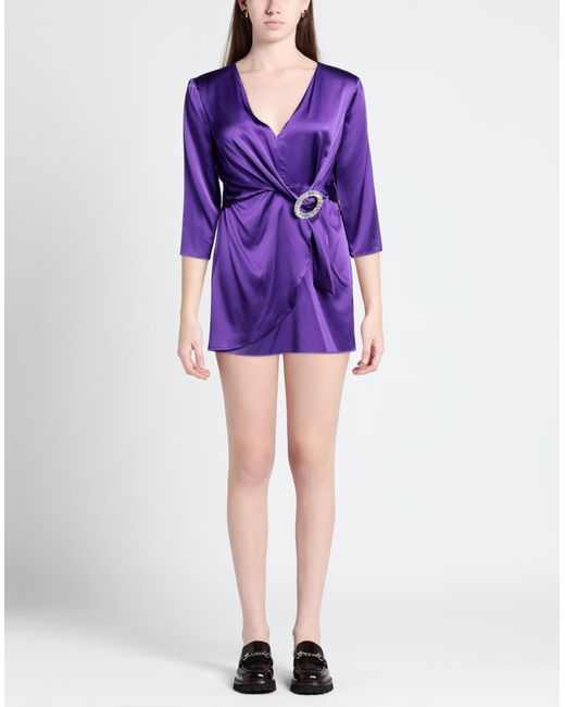 EMMA & GAIA Purple Mini Dress