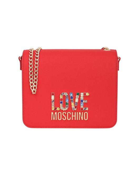Love Moschino Red Umhängetasche