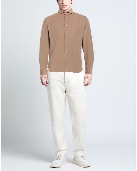 Chemise Tintoria Mattei 954 pour homme en coloris Brown