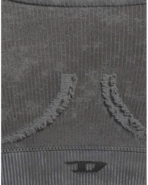 DIESEL Gray Top Polyamide, Elastane