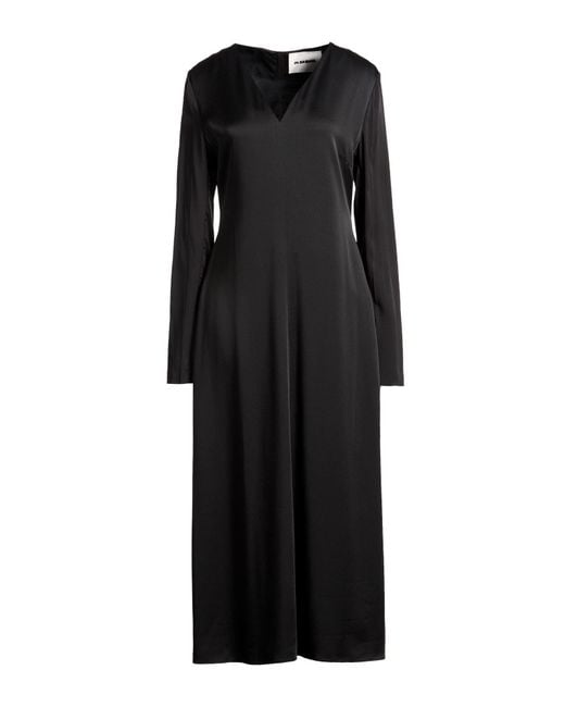 Jil Sander Black Midi Dresses