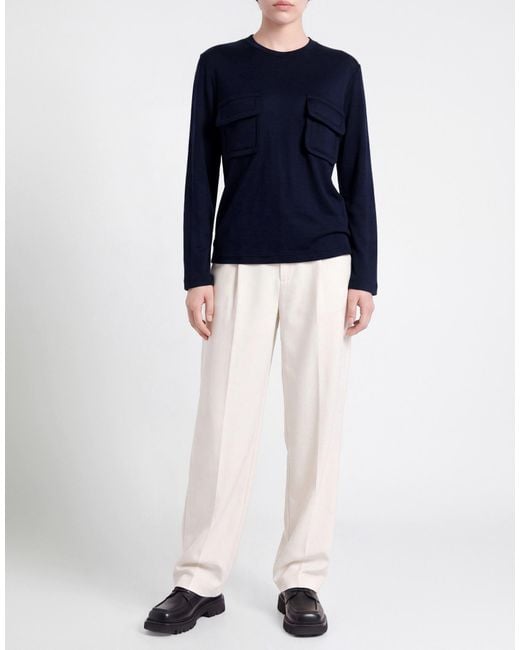 Comme des Garçons Blue T-Shirt Wool