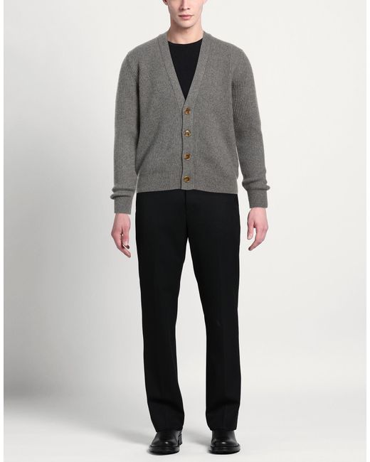 Aragona Gray Light Cardigan Cashmere for men