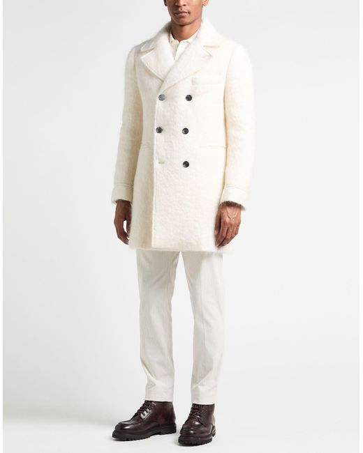 Il Cappottino White Coat Mohair Wool, Wool, Polyamide for men