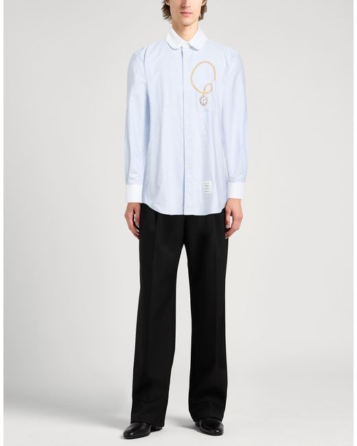 Thom Browne Blue Shirt Cotton for men