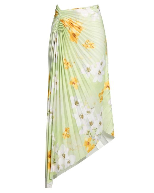 Pinko Yellow Light Maxi Skirt Polyester