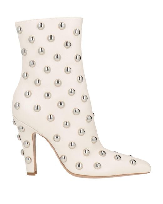 Paris Texas Natural Ankle Boots Calfskin
