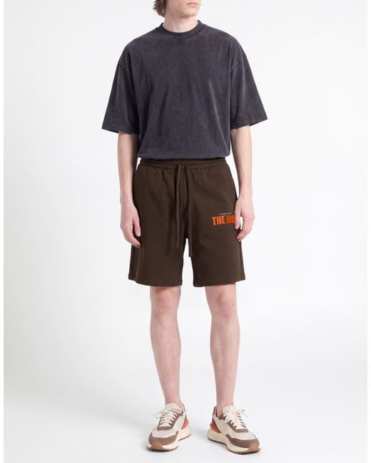 Ih Nom Uh Nit Gray Shorts & Bermuda Shorts Cotton for men