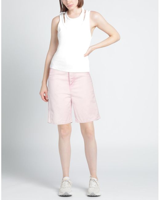 AMI Pink Denim Shorts for men