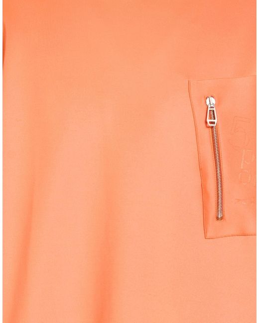 Kiton Orange Sweatshirt Polyester, Elastane for men