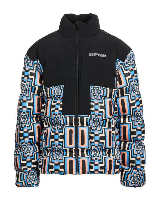 Marcelo Burlon Black Puffer Polyester, Polyamide for men