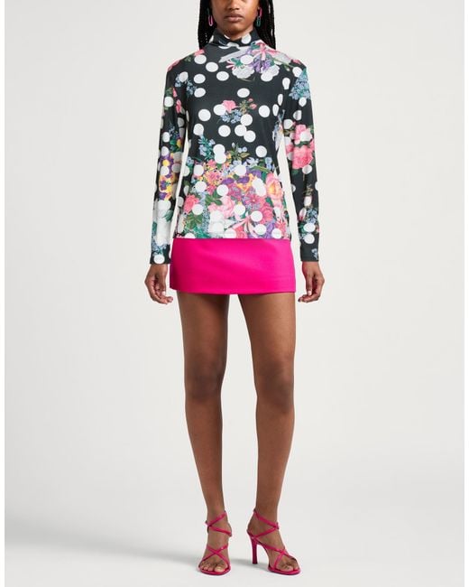 MSGM White T-Shirt Polyester, Elastane