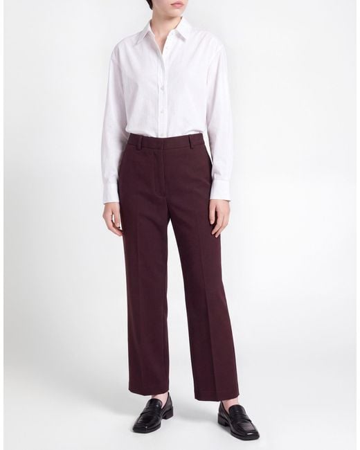 Liviana Conti Purple Pants Viscose, Polyamide, Elastane