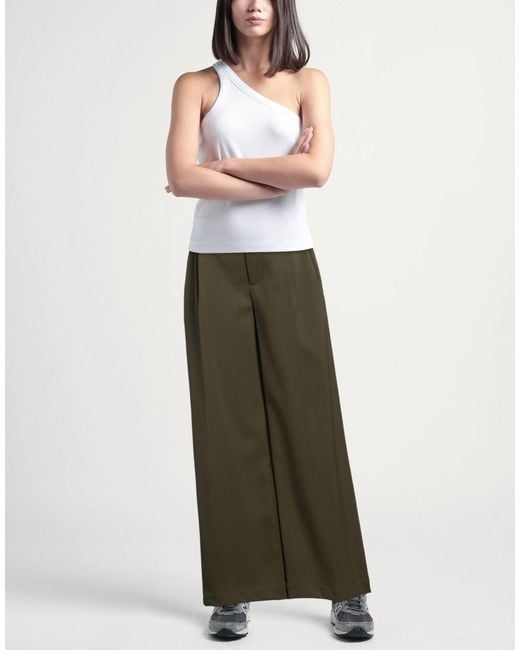 DARKPARK Green Military Pants Wool, Elastane
