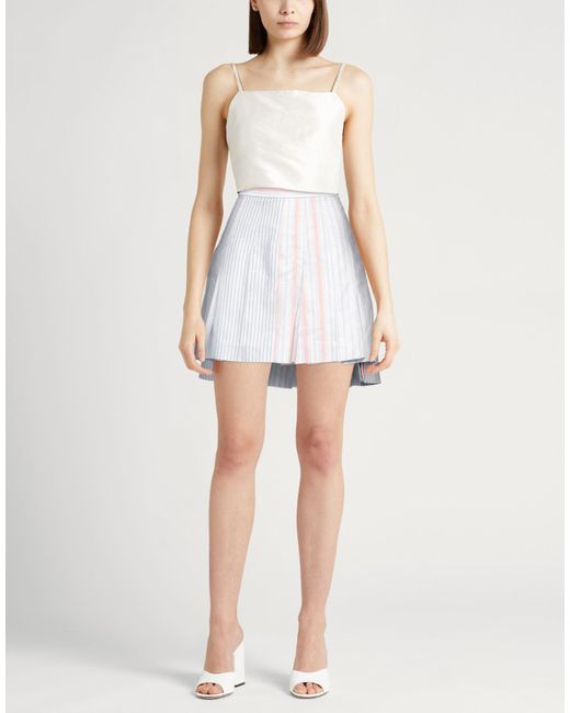 Thom Browne White Mini Skirt