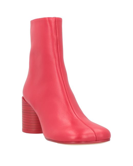 MM6 by Maison Margiela Pink Ankle Boots