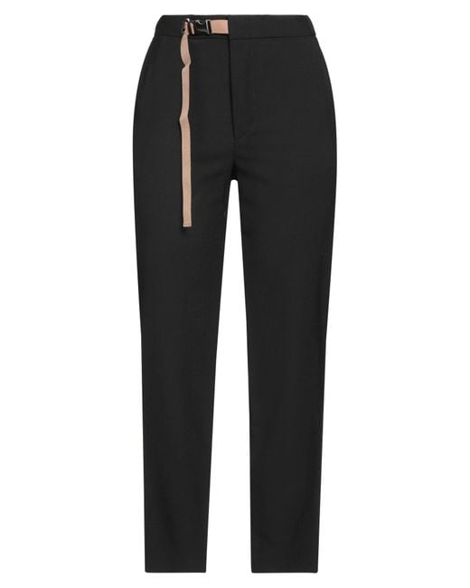 Eleventy Black Pants Polyester, Wool, Elastane