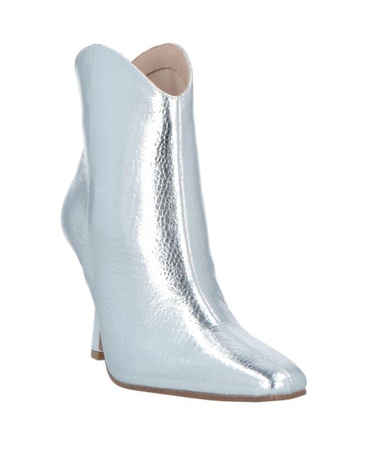 Steve Madden White Ankle Boots