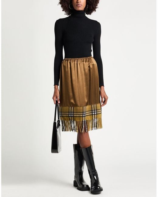 Burberry Brown Midi Skirts