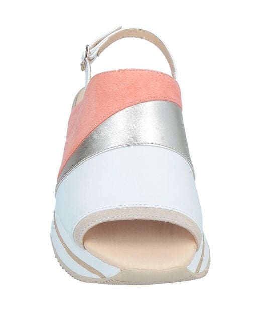 Hogan White Sandals