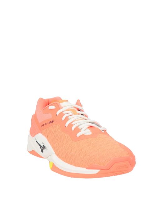 Mizuno Pink Sneakers Synthetic Fibers, Textile Fibers for men