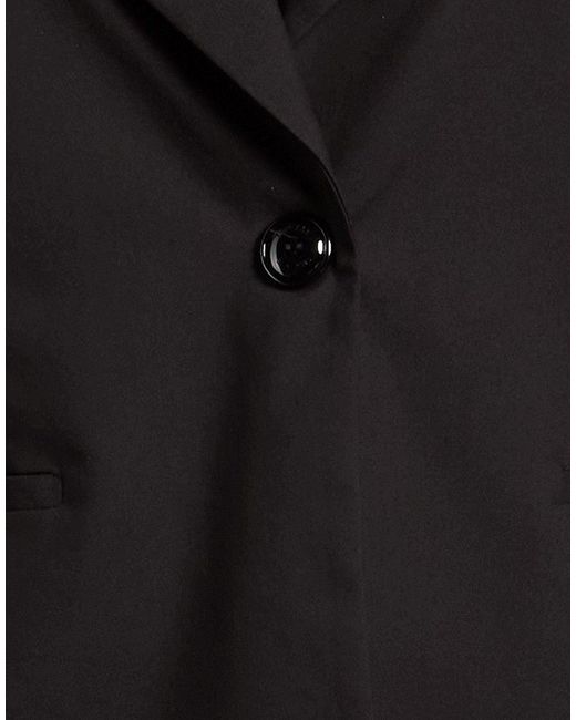 Try Me Black Blazer Cotton, Polyester, Elastane