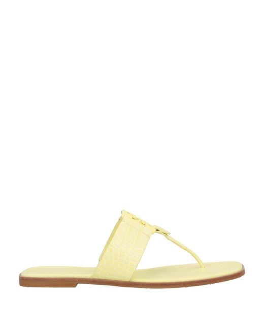 Tory Burch Yellow Thong Sandal Leather