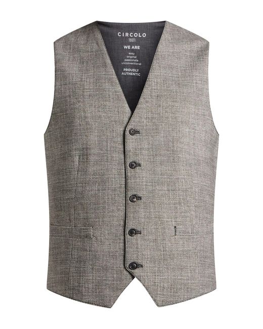 Circolo 1901 Gray Tailored Vests for men