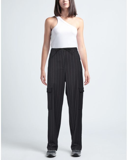 Pinko Blue Pants Polyester, Wool, Viscose, Elastane