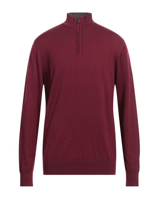 Cashmere Company Rollkragenpullover in Red für Herren