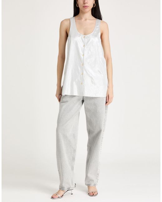 Alysi White Top Viscose, Polyester