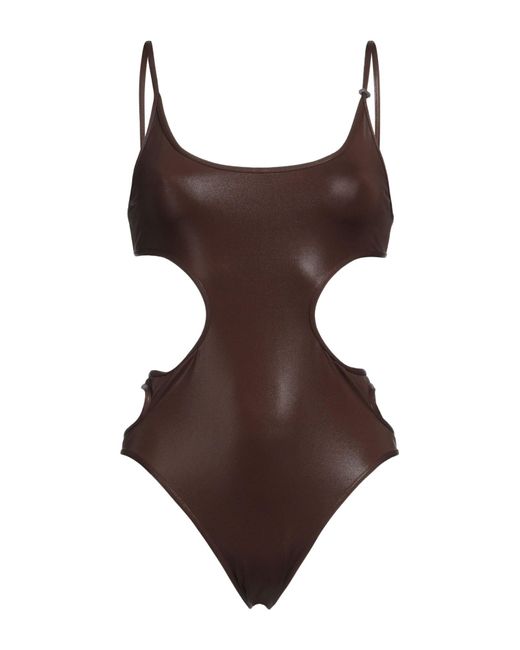 The Attico Brown One-piece Swimsuit
