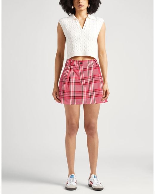 Dixie Red Shorts & Bermuda Shorts Polyester, Viscose, Elastane