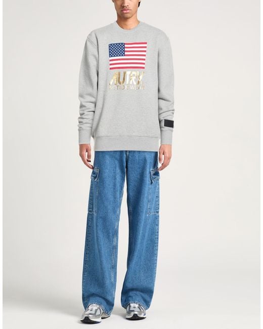 Autry Gray Sweatshirt Cotton for men