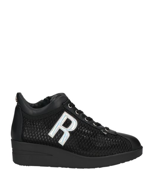 Rucoline Black Sneakers Leather, Textile Fibers