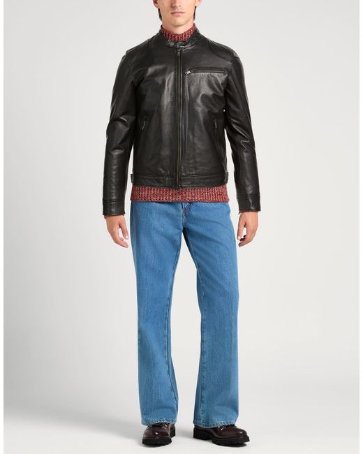 Liu Jo Black Jacket Leather for men