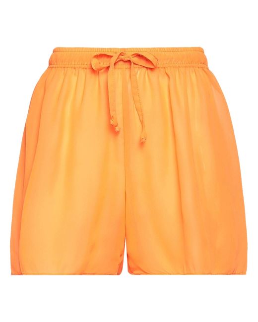 White Orange Shorts & Bermuda Shorts
