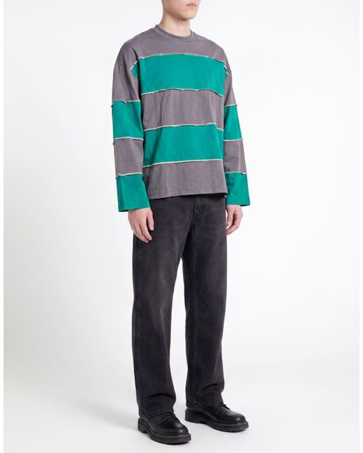 Sunnei Green T-Shirt Organic Cotton for men
