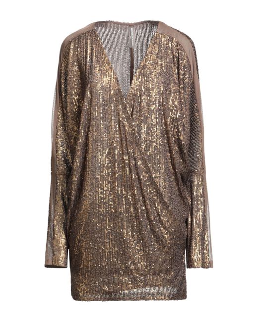 Norma Kamali Brown Mini-Kleid