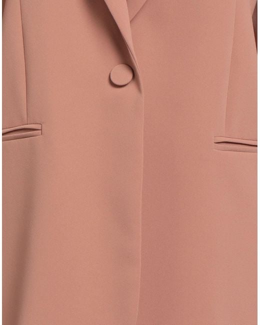 Pinko Pink Fuchsia Blazer Polyester, Elastane
