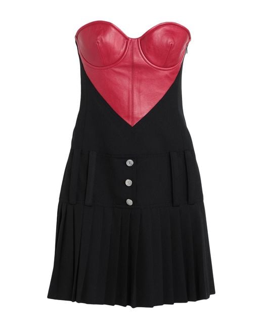 Moschino Purple Mini Dress Polyester, Virgin Wool, Elastane, Sheepskin