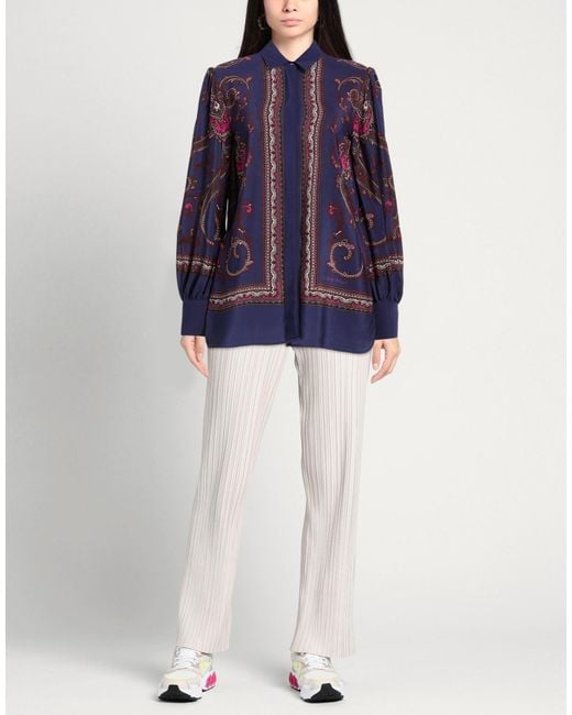 Le Sarte Pettegole Blue Midnight Shirt Silk