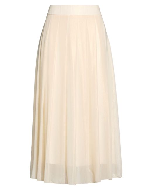 Peserico Natural Midi Skirt Polyester