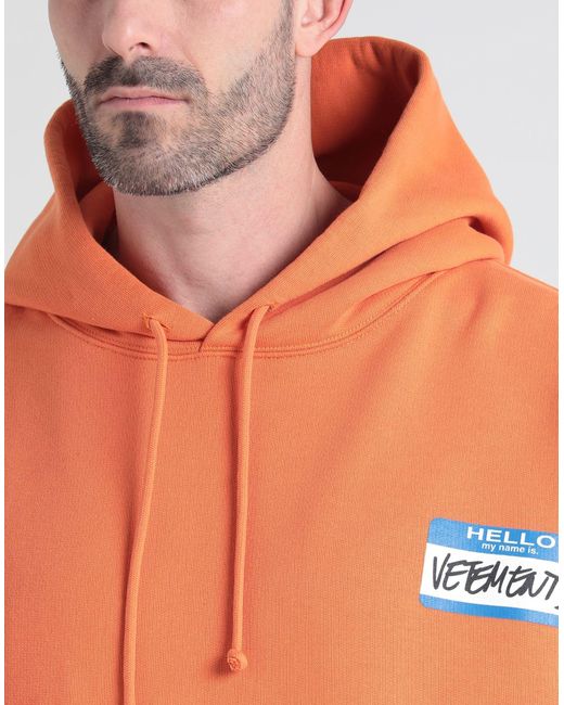 Vetements Orange Sweatshirt for men