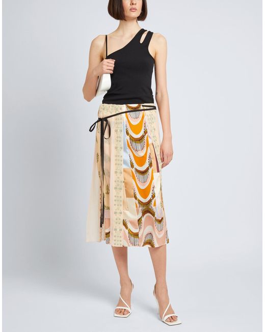 DSquared² Multicolor Midi Skirt