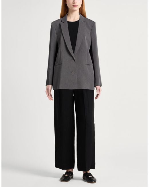 Patrizia Pepe Black Blazer Polyester, Viscose, Elastane