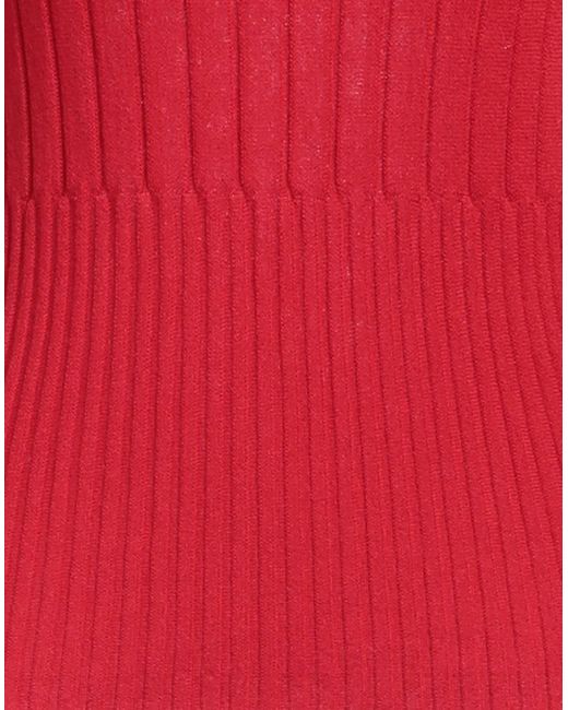 MAX&Co. Red Turtleneck Polyester, Polyamide, Acrylic, Wool