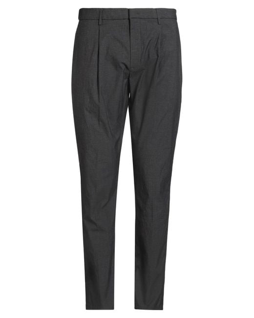 Dondup Gray Charcoal Pants Cotton, Elastane for men